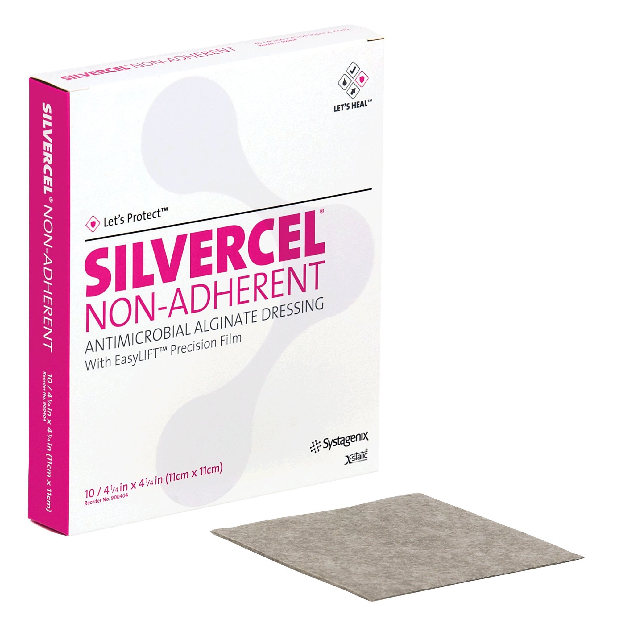 3M Silvercel Silver Alginate Dressing, 4 x 4 Inch MK 713618