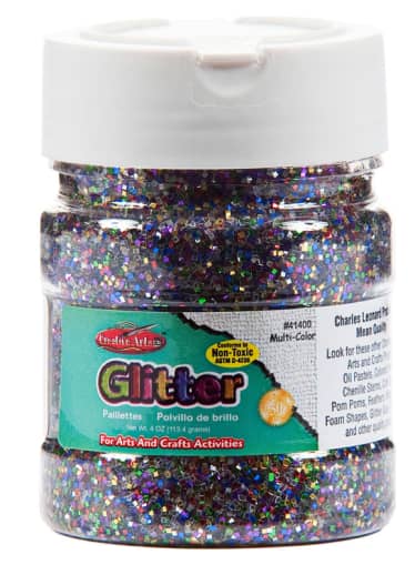 Creative Arts Multi-Color 4 oz. Glitter Shaker Top Jar