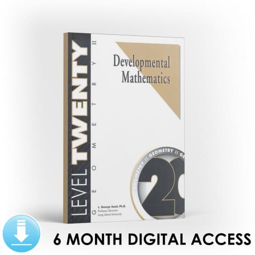 Developmental Math: Level 20 Student Workbook | Geometry 2: Two-Dimensional Figures (6 Month Access)