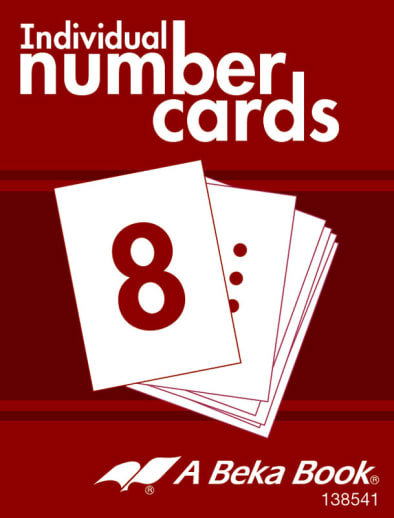 Abeka Math K5 Individual Number Cards (10 sets)