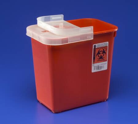SharpSafety Multi-purpose Sharps Container, 2 Gallon, 10 x 10 x 7 Inch MK 160783