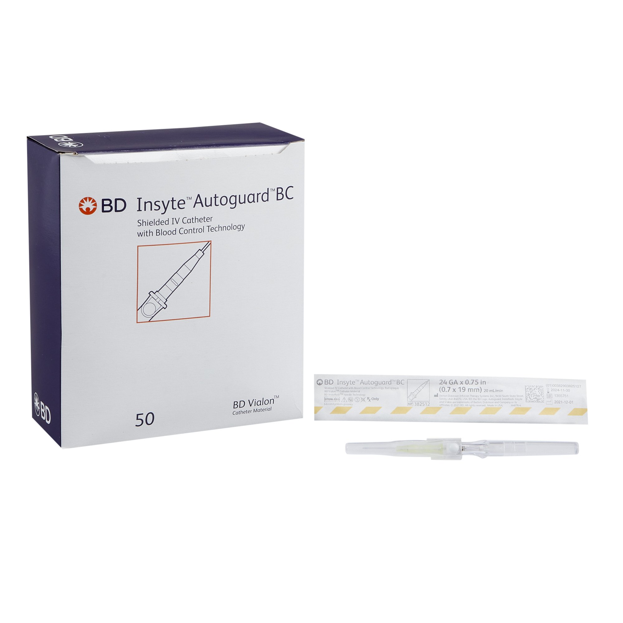 Insyte Autoguard Peripheral IV Catheter, 24 Gauge MK 777591