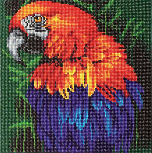 Crystal Art Medium Framed Kit - Tropical Bird