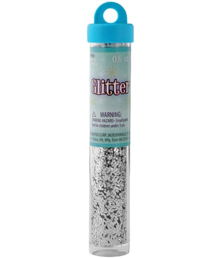 Glitter 3/4 oz. Bottle - Silver