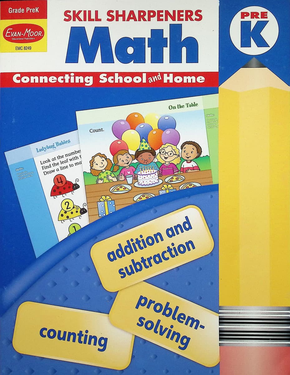 Skill Sharpeners Math Grade Pre-K