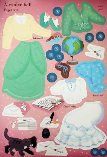 Little Sticker Dolly Dressing - Snow Princesses (Usborne)