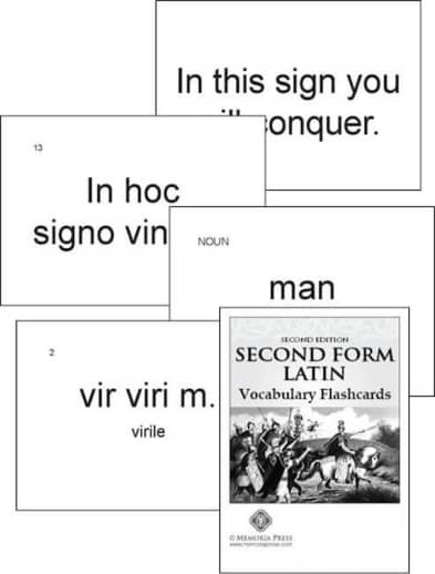 Memoria Press Second Form Latin Vocabulary Flashcards (2nd Edition)