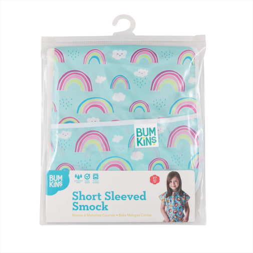 Short Sleeved Art Smock - Rainbows