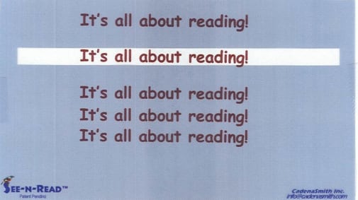 See-N-Read Reading Tool - Document Size (8 1/2" x 3") 3-pack