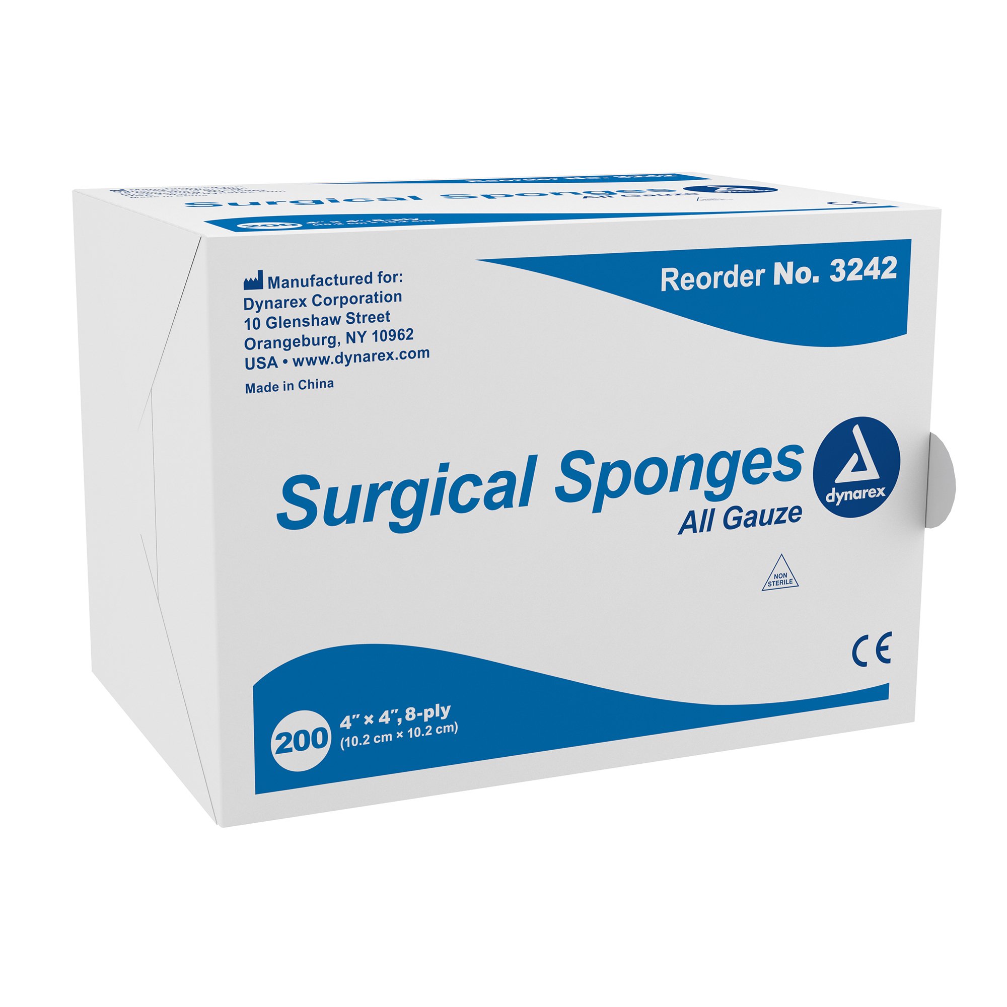 dynarex Gauze Sponge, 4 x 4 Inch, 8-Ply MK 575161