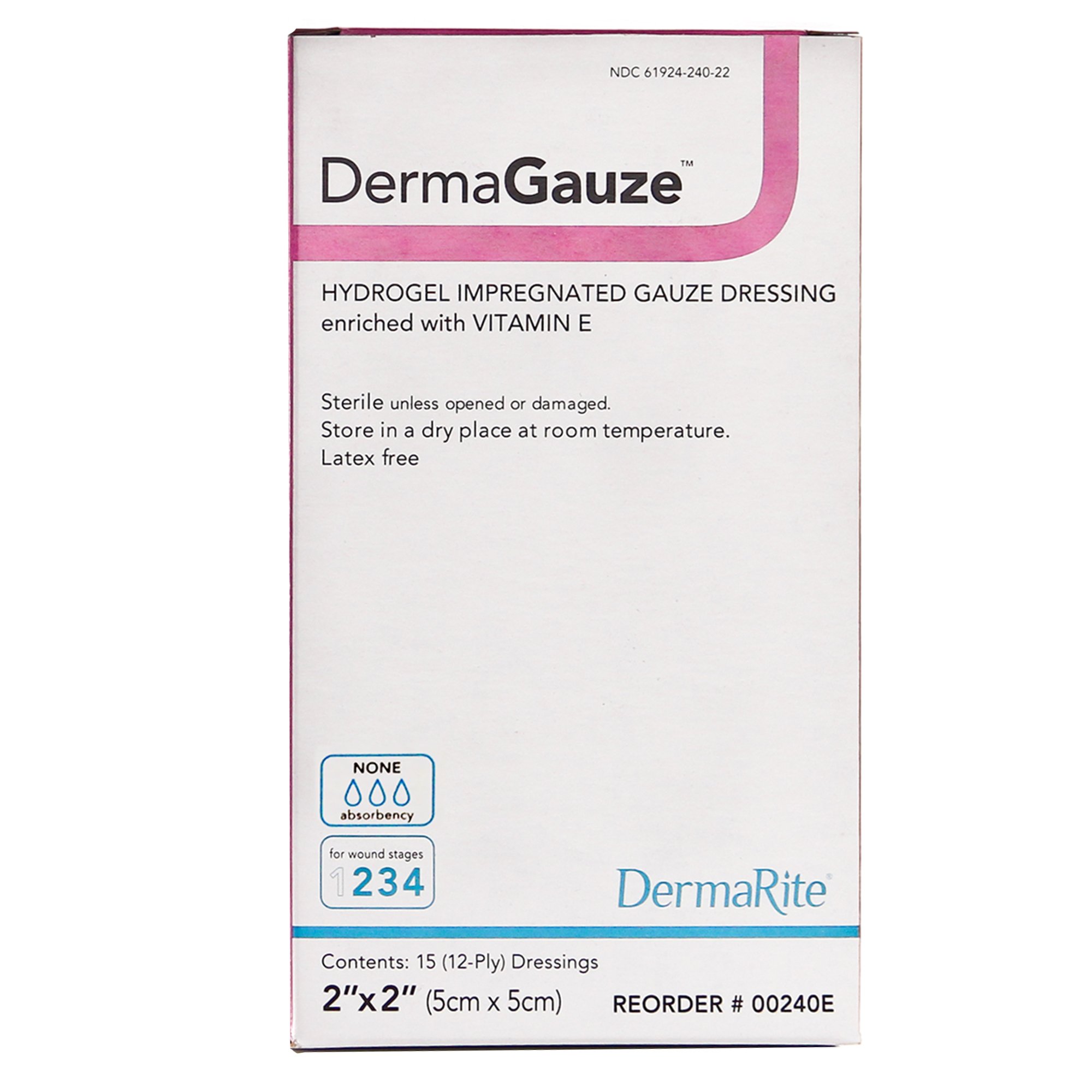DermaGauze Hydrogel Dressing, 2 x 2 Inch MK 727082