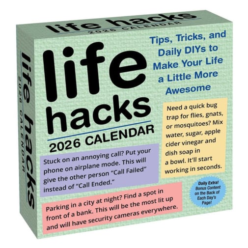 Life Hacks Day-to-Day 2026 Calendar