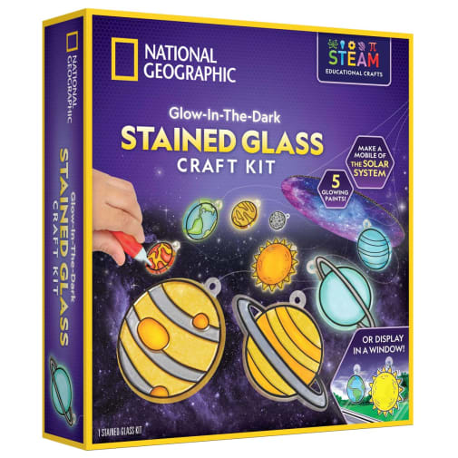Glow-in-the-Dark Stained Glass Craft Kit (National Geographic)