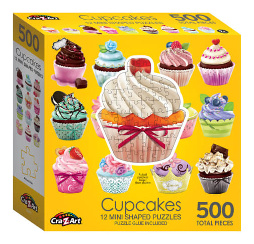 Mini Shaped Cupcake Puzzle (500 Pieces)