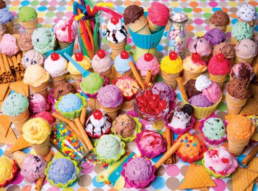 Kodak Variety of Colorful Ice Cream Puzzle (1000 piece)
