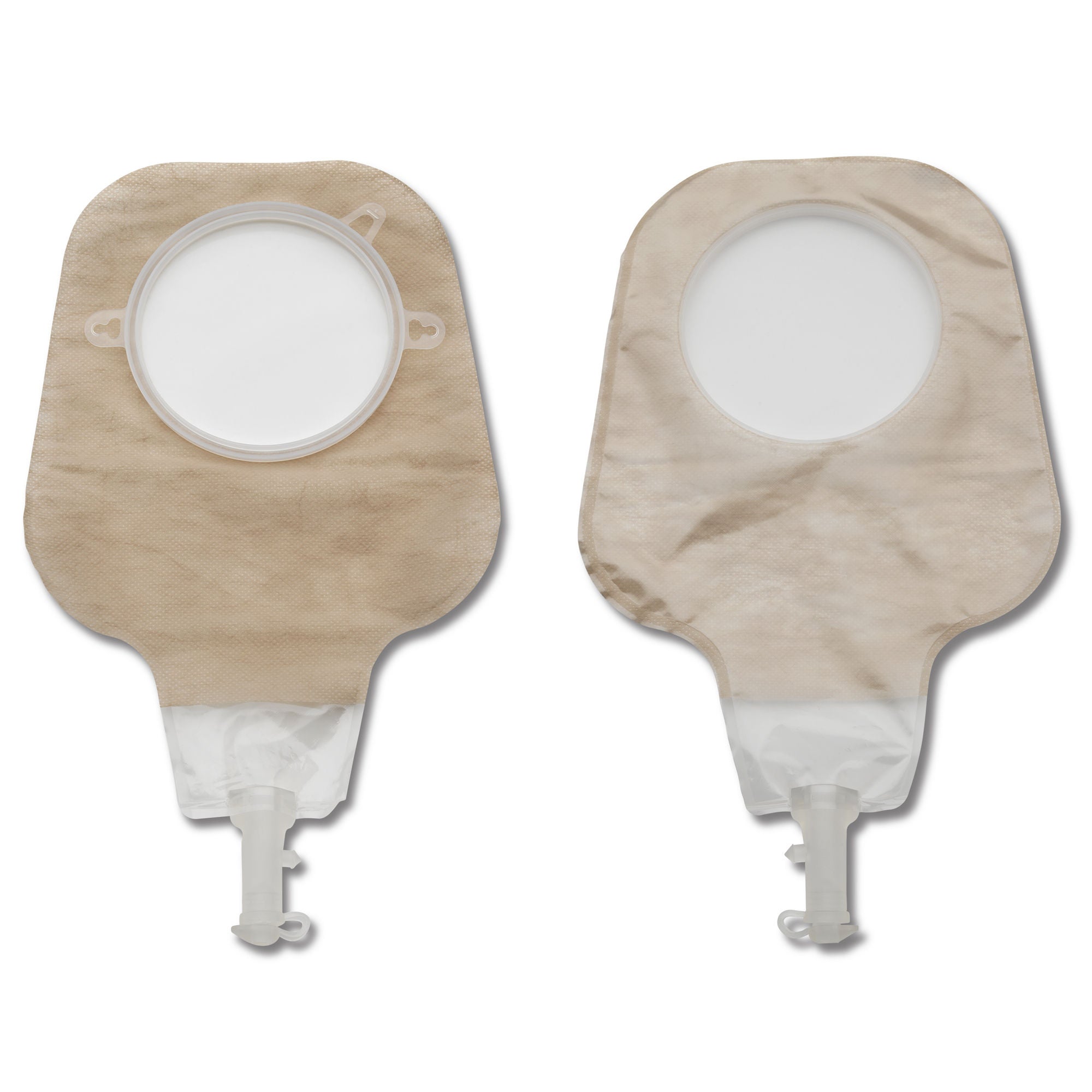 New Image 2-Piece Ultra-Clear Ostomy Pouch, Pre-cut to Fit 102 mm Stoma, Yellow MK 532950