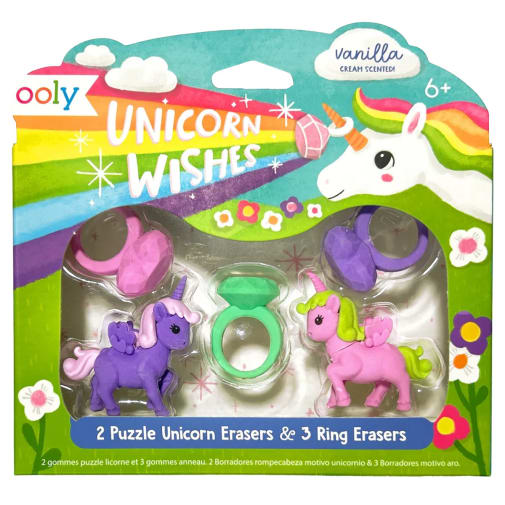 Unicorn Wishes Puzzle Erasers