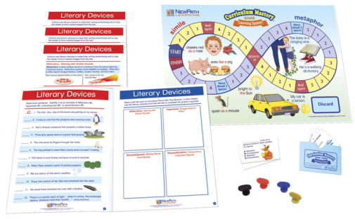 Literary Devices Learning Center Games - Grades 3-5