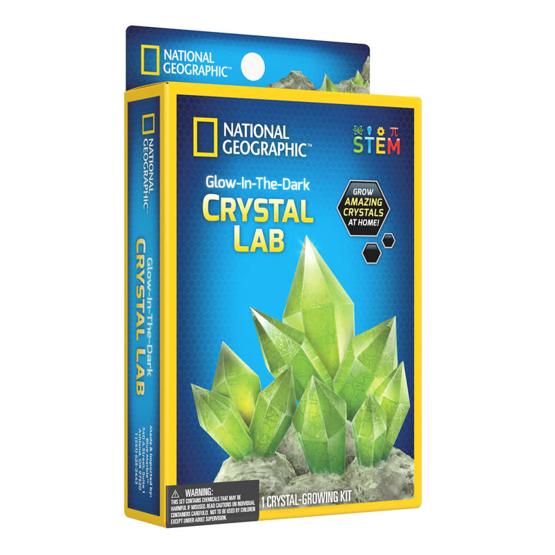 National Geographic Kit Scientifico Per Coltivare Cristalli Fosforescenti - Esperimento Di Geologia Per Bambini