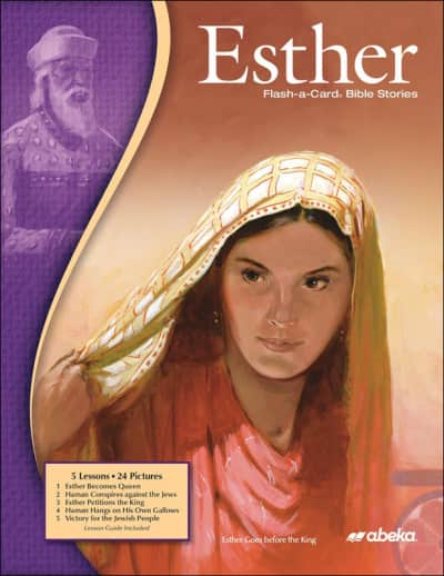 Abeka Esther Flash-a-Card Bible Stories (8 1/2" x 11")