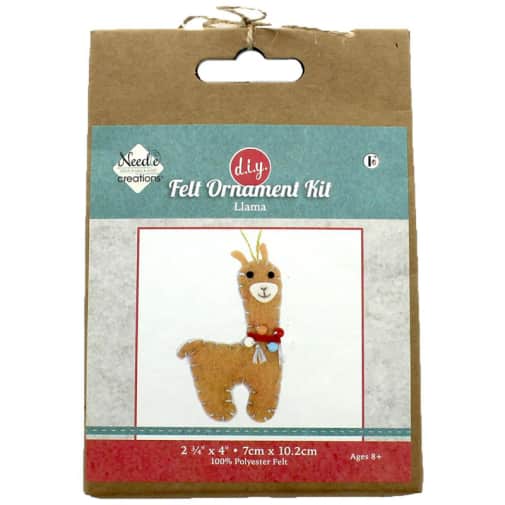 Needle Creations Kit Felt Ornament - Llama