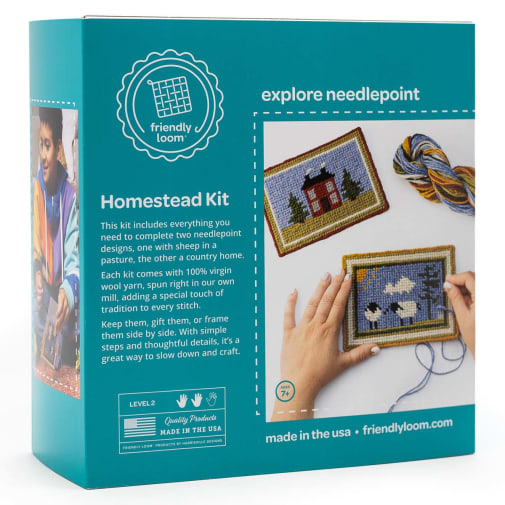 Needlepoint Homestead Kit by Friendly Loom
