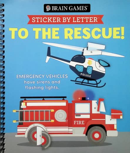 Sticker by Letter - To the Rescue! (Brain Games) 52 pages