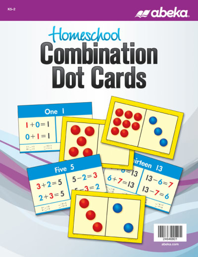 Abeka Math K5 Combination Dot Cards
