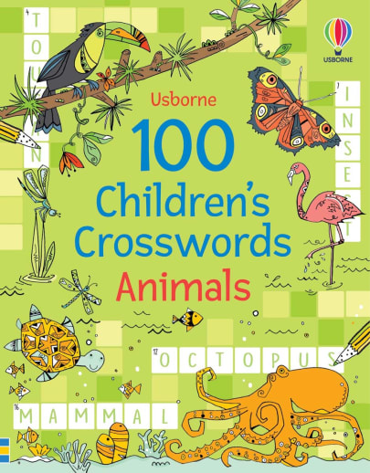 100 Children's Crosswords: Animals (Usborne)