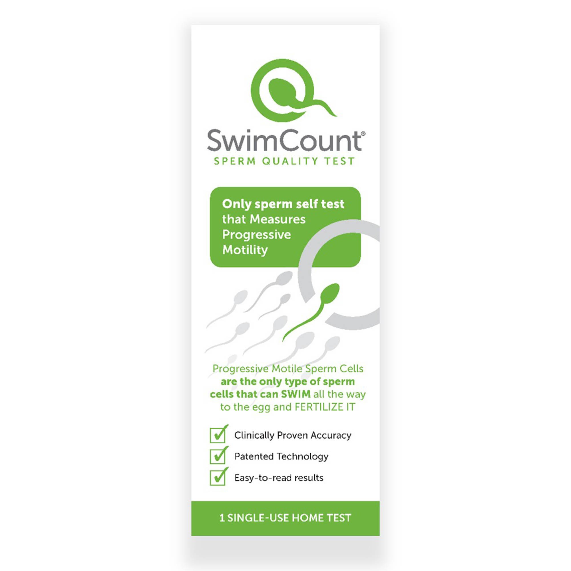 SwimCount Sperm Quality Test, One Single-Use Home Test MK 1233553