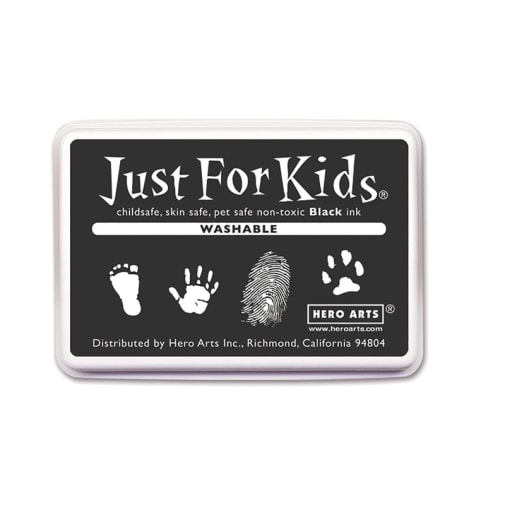 Black Just for Kids Washable Ink Pad
