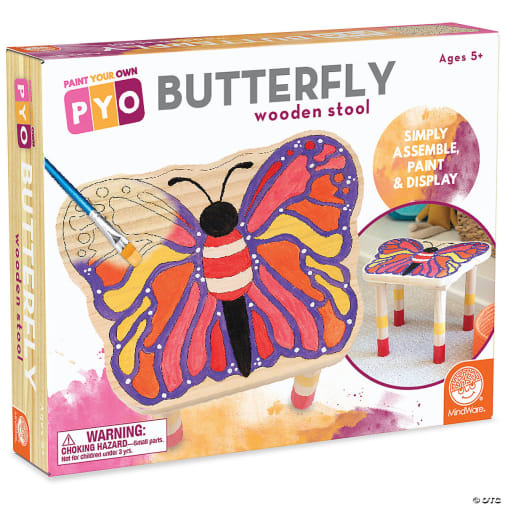 PYO Wooden Stool - Butterfly