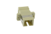 Fiber Adapter, SC/UPC Simplex Multimode, With Flange, Beige