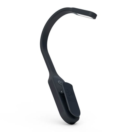 Mighty Bright Clip-On Flexible Rechargeable Book Light - Black