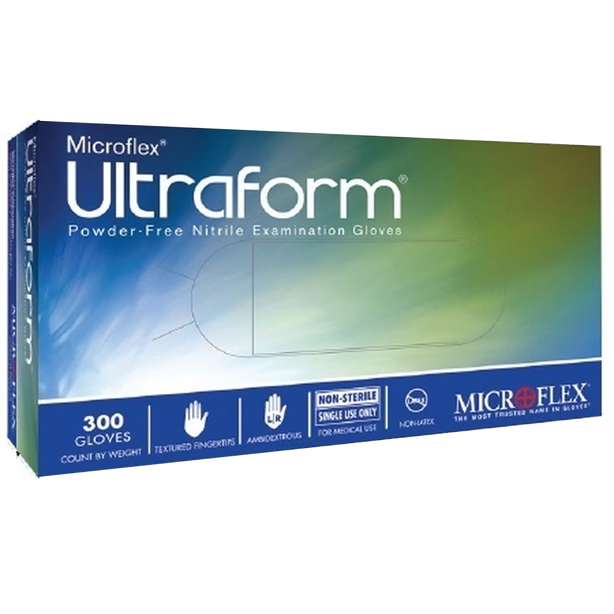 Ultraform Nitrile Exam Glove, Medium, Blue MK 816797
