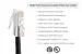 Cat5e Ethernet Patch Cable, Non-Booted, UTP, 5 ft, Black
