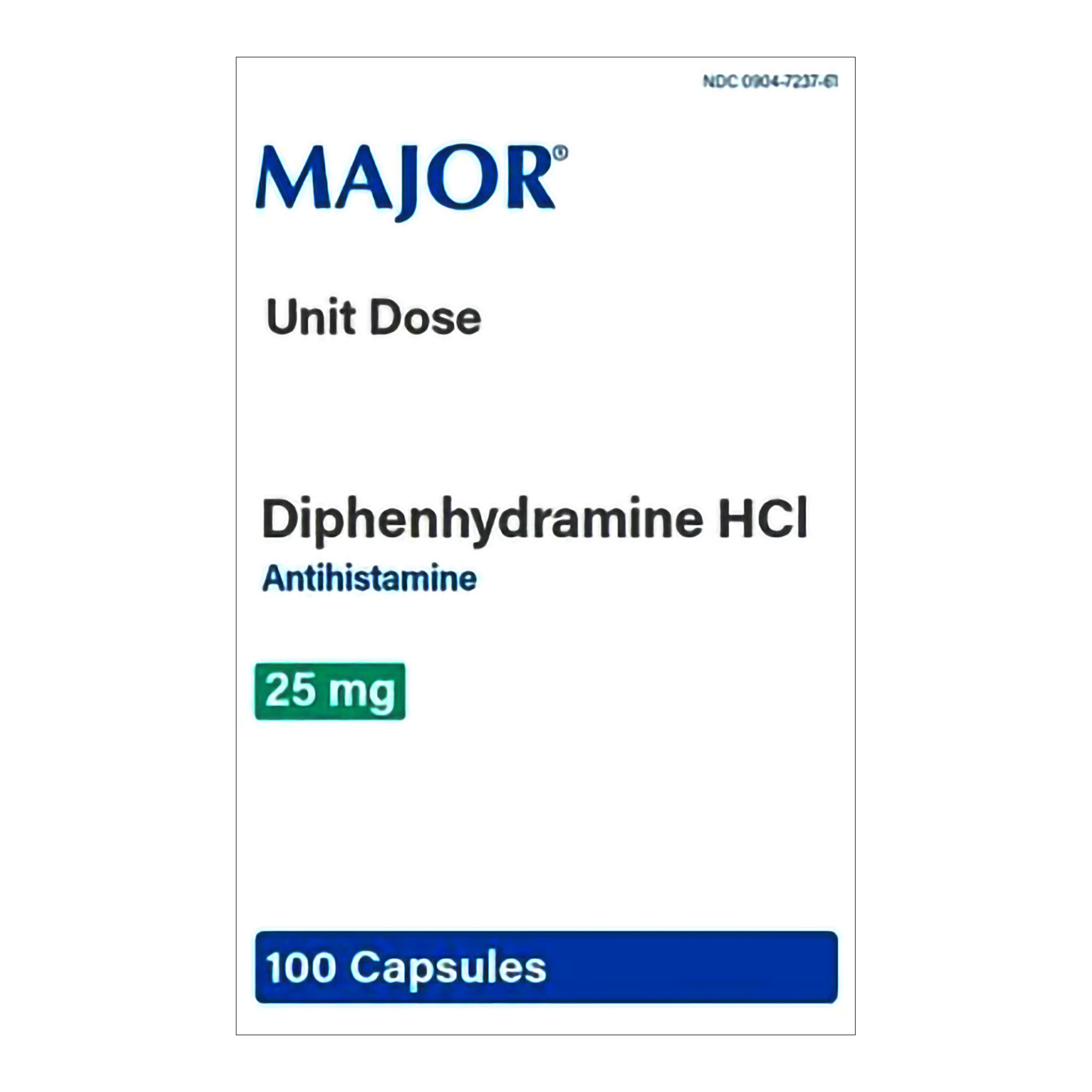 Major Banophen Diphenhydramine Allergy Relief MK 1224644