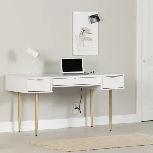 Desk with Power Bar