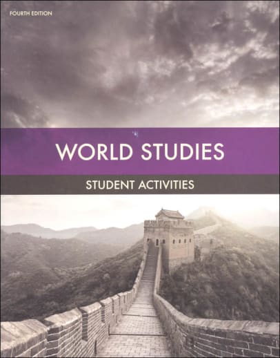 BJU Press World Studies Student Activity Manual 4th Edition
