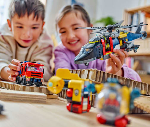 LEGO City Great Vehicles Helicopter, Fire Truck & Submarine Remix