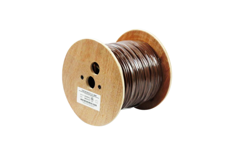 250Ft 18/8 Unshielded CMR Thermostat Cable Solid Copper PVC