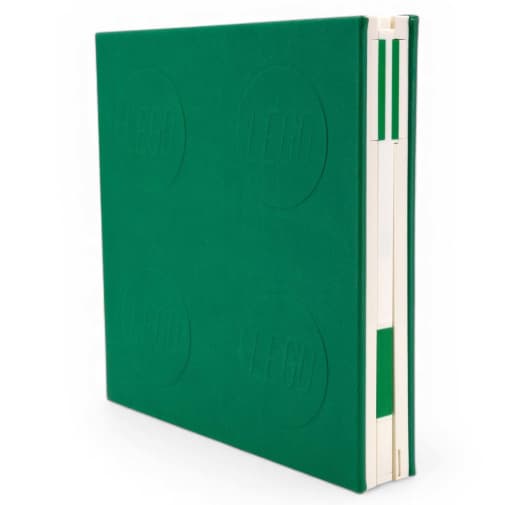 LEGO Locking Notebook with Gel Pen - Green