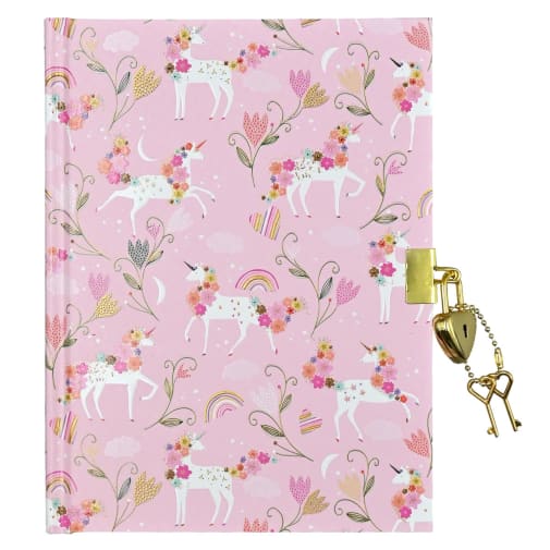 Unicorn Blooms Journal (Locking Journal)