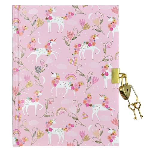 Unicorn Blooms Journal (Locking Journal)