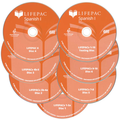Spanish 1 Lifepac CD Set