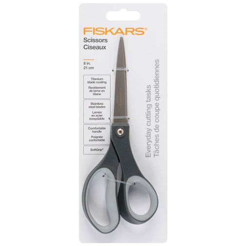 Fiskars® Everyday Titanium Scissors with SoftGrip® (8")