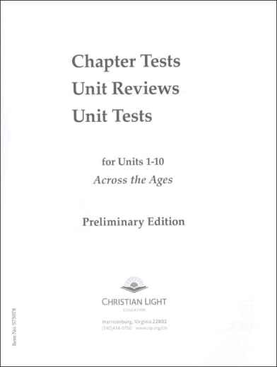 Social Studies 700 Across the Ages Quizzes/Tests