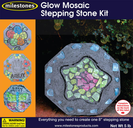 Milestones Kids' Glow Mosaic Stepping Stone Kit