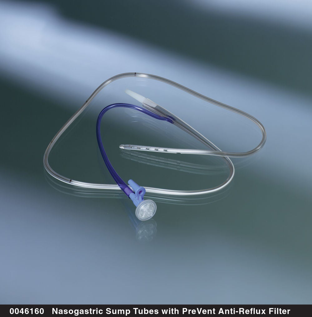 Bard Sump Style Nasogastric Suction Tube, Dual Lumen Type, 48 Inch Length MK 702896