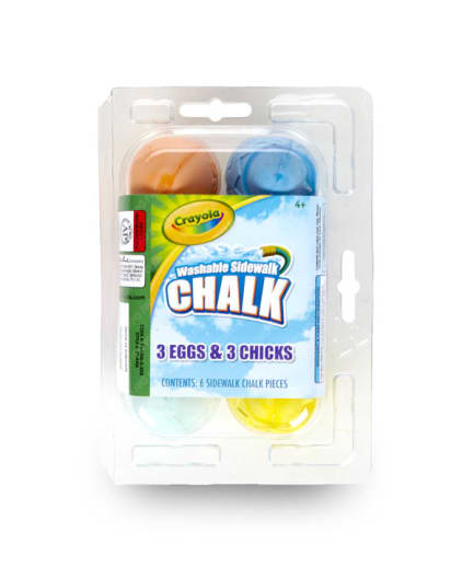 Crayola Egg & Chick Sidewalk Chalk (6 count)